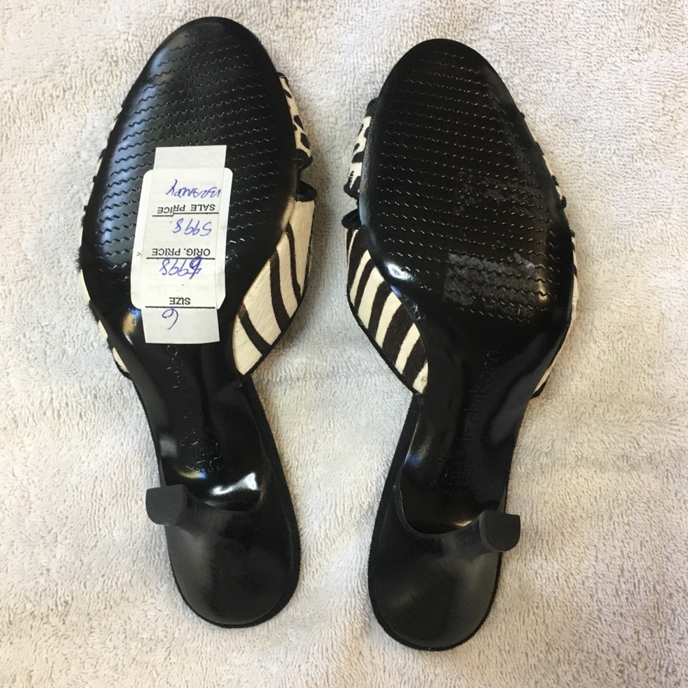 NWT Liz Claiborne Black & White Heels Size 6 - Picture 4 of 6